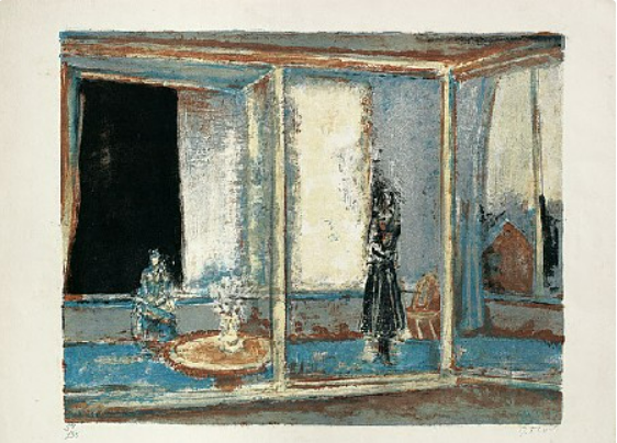 Terrasse mit Stillleben
