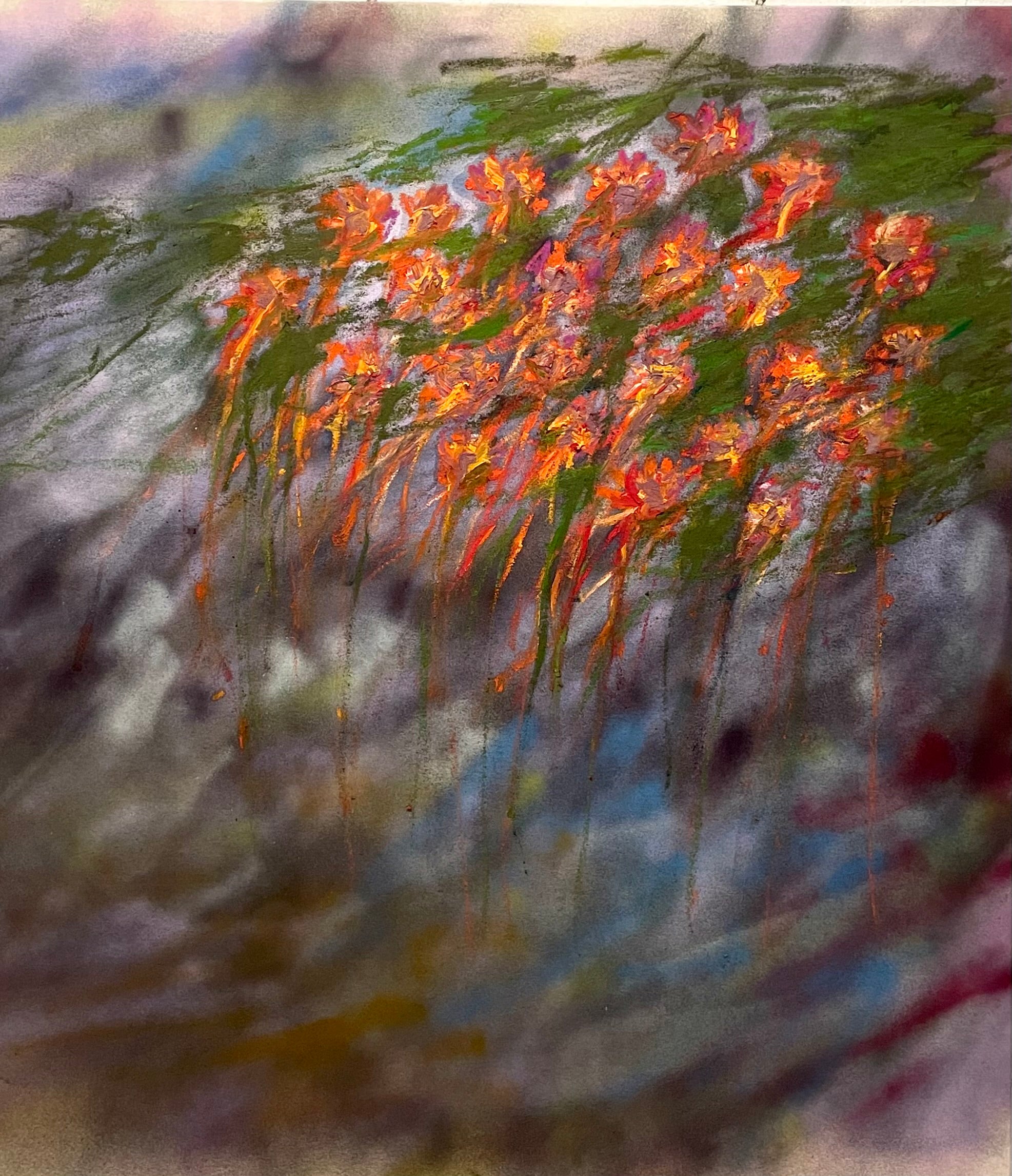 AND SUDDENLY, SHAPES OF FLOWERS ARE ALL THAT'S LEFT
